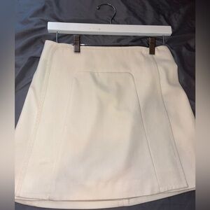 Chic Cream Mini Skirt